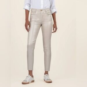 Kut from the Kloth - Charlize Coated High Rise Cigarette Leg - Rose Gold